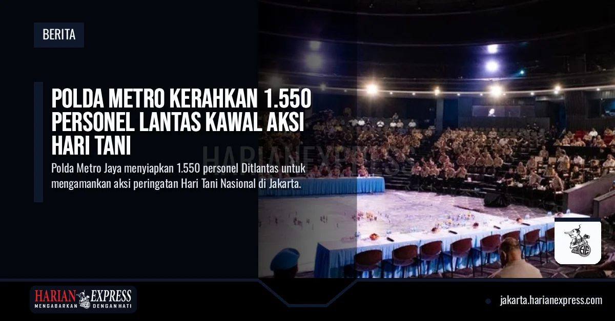 Polda Metro Kerahkan 1.550 Personel Lantas Kawal Aksi Hari Tani