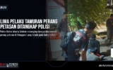 Lima Pelaku Tawuran Perang Petasan Ditangkap Polisi