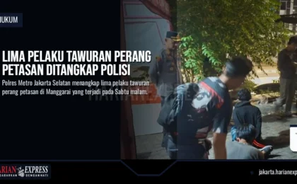 Lima Pelaku Tawuran Perang Petasan Ditangkap Polisi