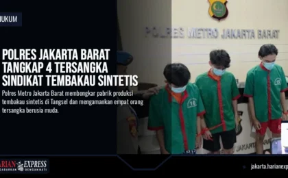 Polres Jakarta Barat Tangkap 4 Tersangka Sindikat Tembakau Sintetis