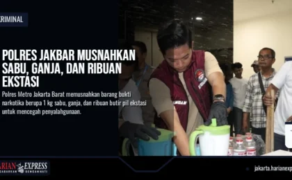 Polres Jakbar Musnahkan Sabu, Ganja, dan Ribuan Ekstasi
