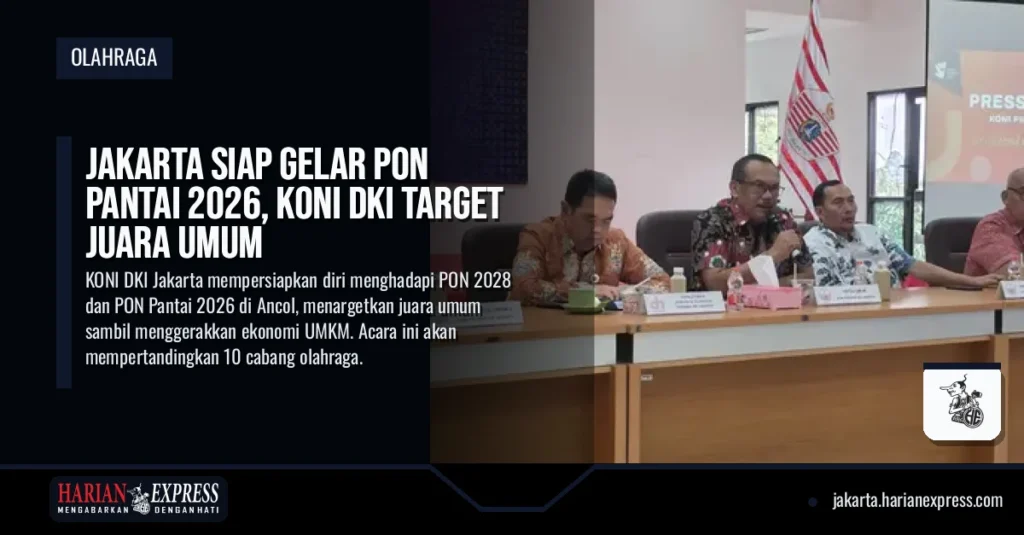 Jakarta Siap Gelar PON Pantai 2026, KONI DKI Target Juara Umum
