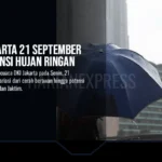Cuaca Jakarta 21 September 2026: Potensi Hujan Ringan
