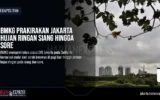 BMKG Prakirakan Jakarta Hujan Ringan Siang Hingga Sore