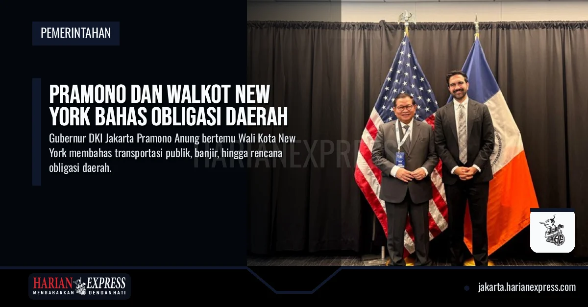 Pramono dan Walkot New York Bahas Obligasi Daerah
