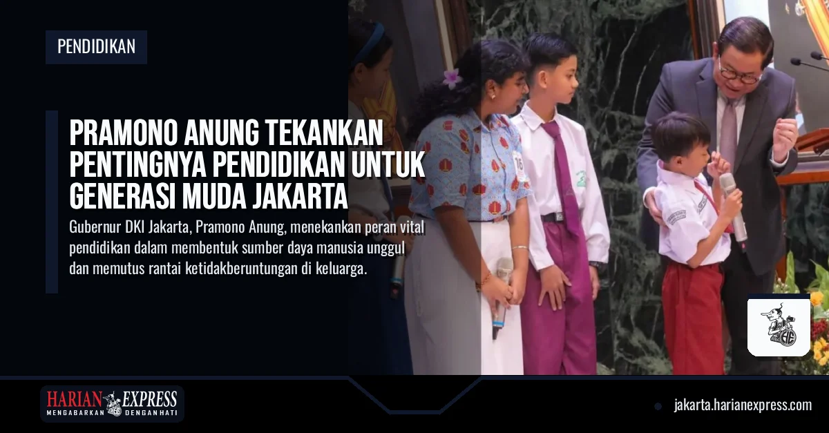 Pramono Anung Tekankan Pentingnya Pendidikan untuk Generasi Muda Jakarta