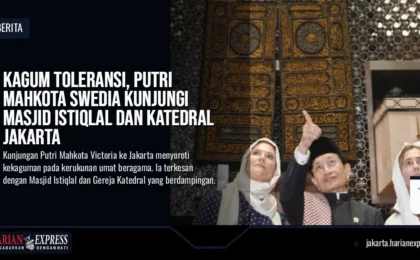 Kagum Toleransi, Putri Mahkota Swedia Kunjungi Masjid Istiqlal dan Katedral Jakarta