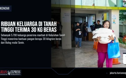Ribuan Keluarga di Tanah Tinggi Terima 30 Kg Beras