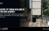 Satpol PP Tindak Reklame di Trotoar Senopati