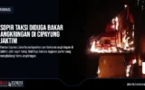 Sopir Taksi Diduga Bakar Angkringan di Cipayung Jaktim
