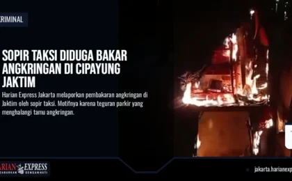 Sopir Taksi Diduga Bakar Angkringan di Cipayung Jaktim