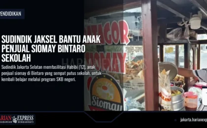 Sudindik Jaksel Bantu Anak Penjual Siomay Bintaro Sekolah