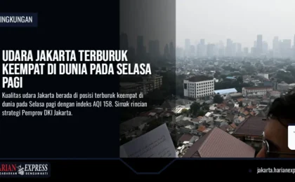 Udara Jakarta Terburuk Keempat di Dunia pada Selasa Pagi Udara Jakarta Terburuk Keempat di Dunia pada Selasa Pagi