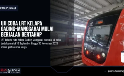 Uji Coba LRT Kelapa Gading-Manggarai Mulai Berjalan Bertahap