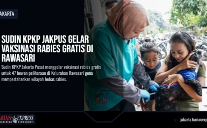 Sudin KPKP Jakpus Gelar Vaksinasi Rabies Gratis di Rawasari