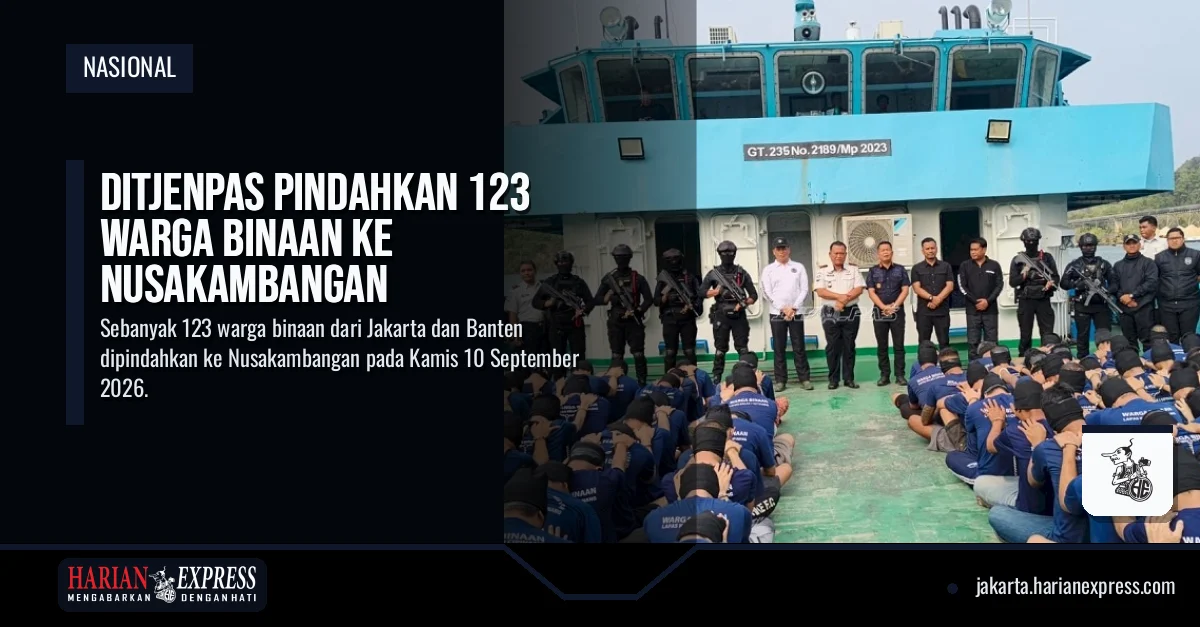 Ditjenpas Pindahkan 123 Warga Binaan ke Nusakambangan