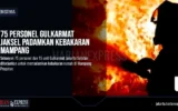 75 Personel Gulkarmat Jaksel Padamkan Kebakaran Mampang