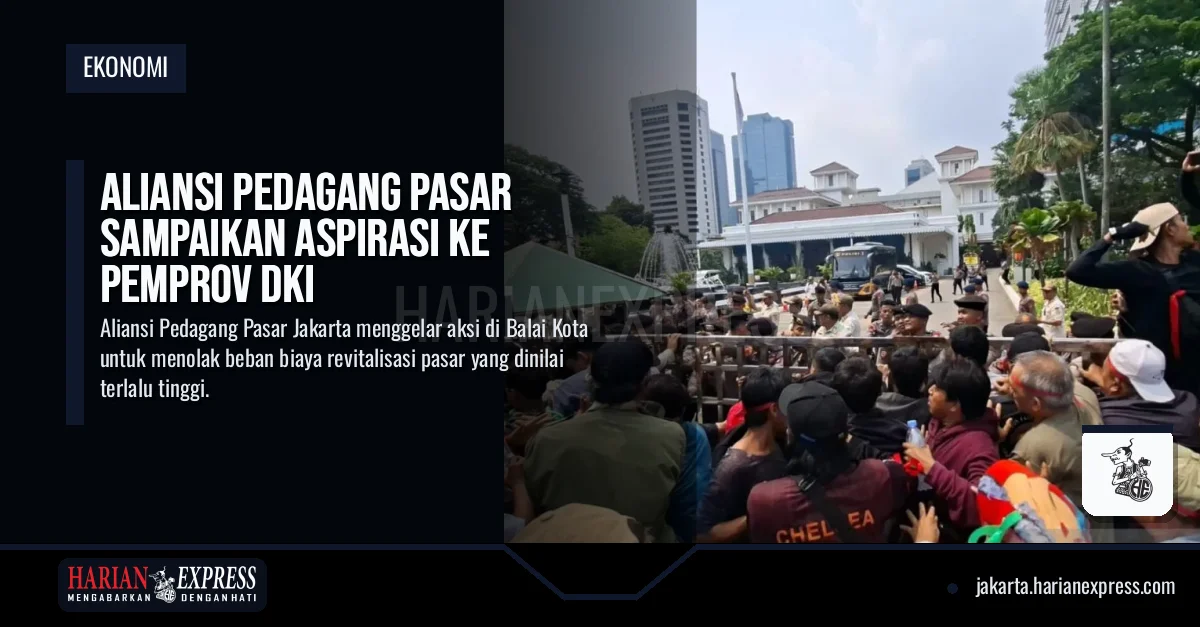 Aliansi Pedagang Pasar Sampaikan Aspirasi ke Pemprov DKI