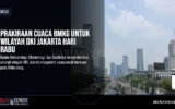 Prakiraan Cuaca BMKG untuk Wilayah DKI Jakarta Hari Rabu