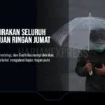 BMKG Prakirakan Seluruh Jakarta Hujan Ringan Jumat Ini