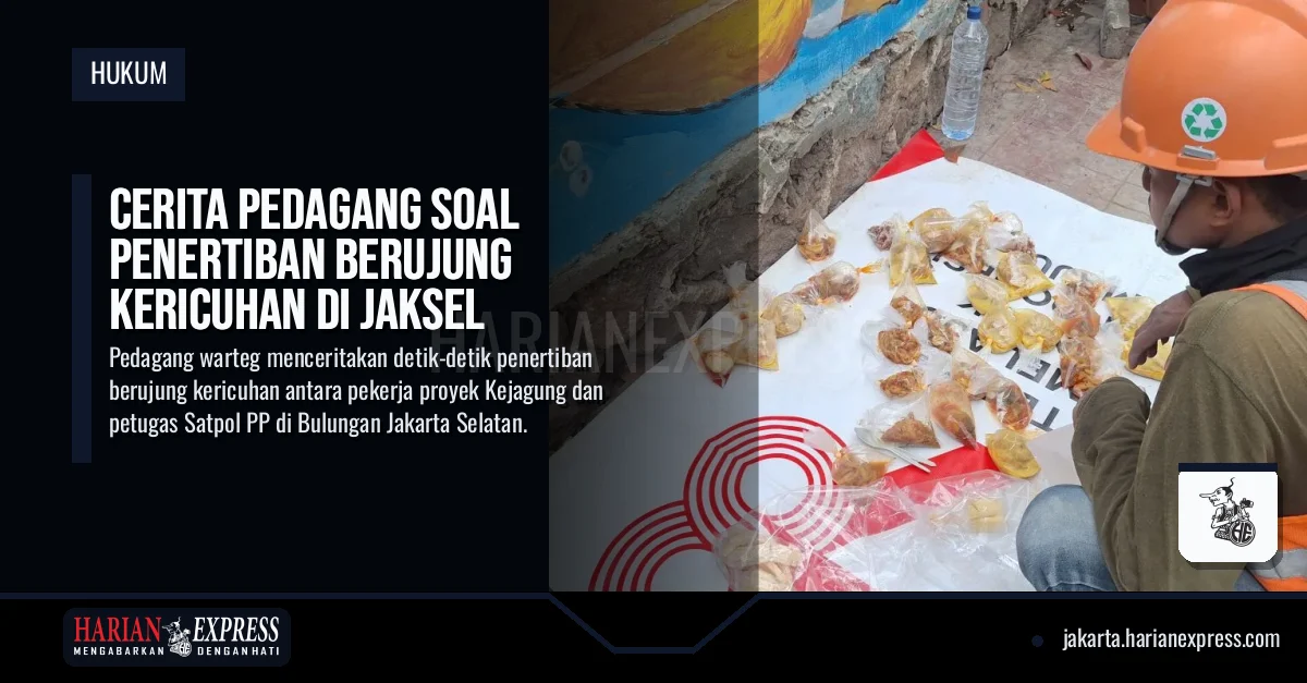 Cerita Pedagang soal Penertiban Berujung Kericuhan di Jaksel
