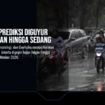 Jakarta Diprediksi Diguyur Hujan Ringan hingga Sedang