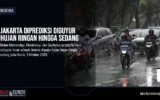 Jakarta Diprediksi Diguyur Hujan Ringan hingga Sedang