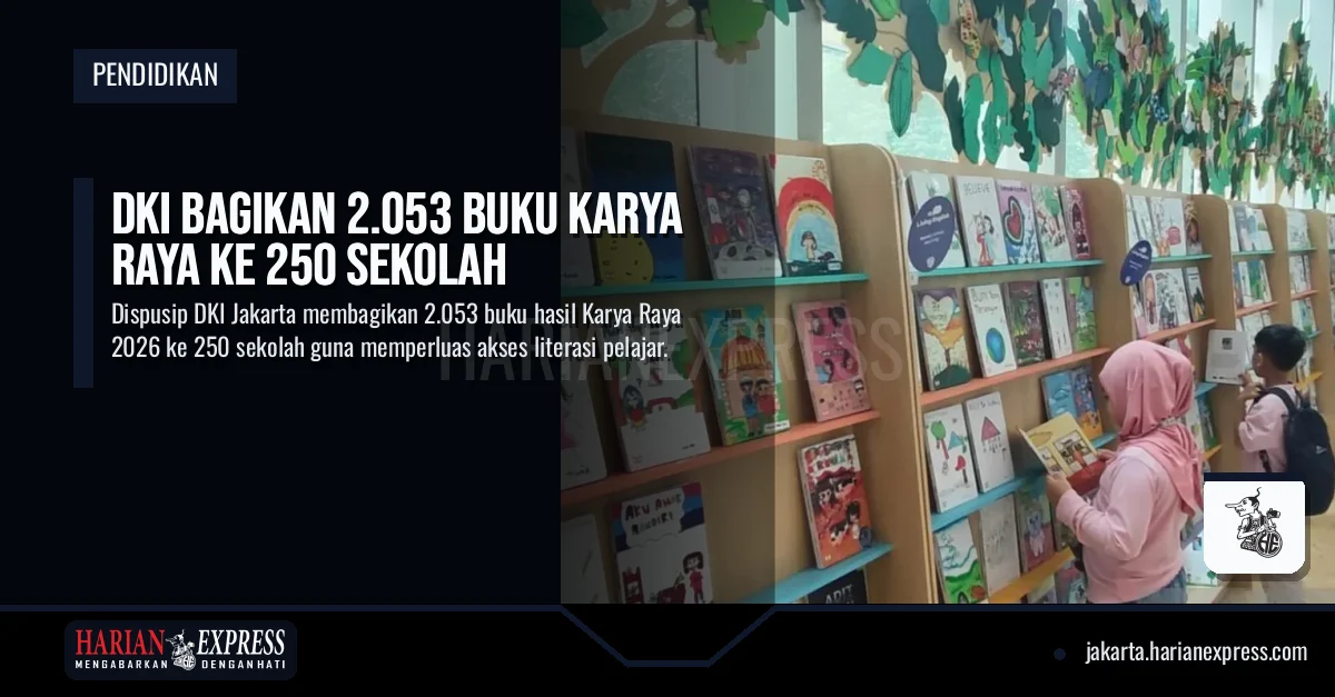 DKI Bagikan 2.053 Buku Karya Raya ke 250 Sekolah