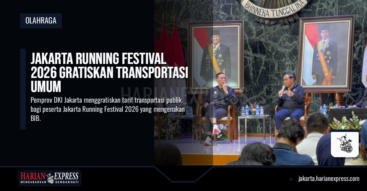 Jakarta Running Festival 2026 Gratiskan Transportasi Umum