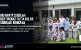 DKI Minta Sekolah Bertingkat Rutin Gelar Simulasi Bencana