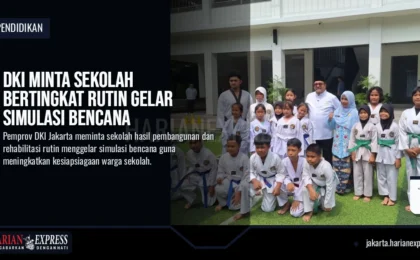 DKI Minta Sekolah Bertingkat Rutin Gelar Simulasi Bencana