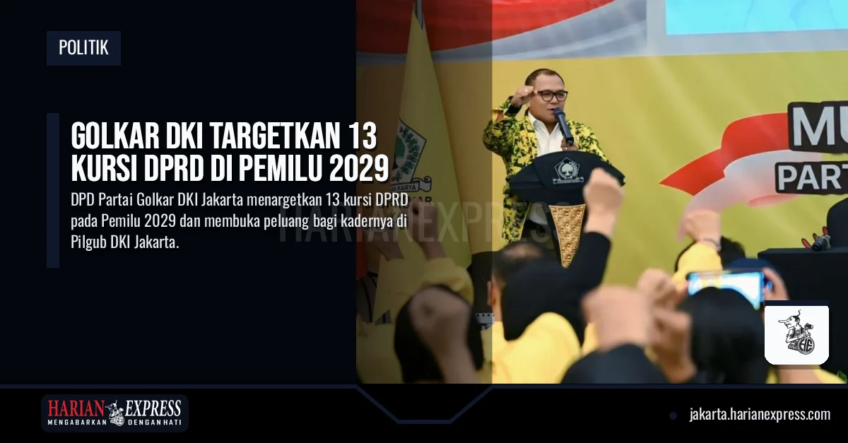 Golkar DKI Targetkan 13 Kursi DPRD di Pemilu 2029
