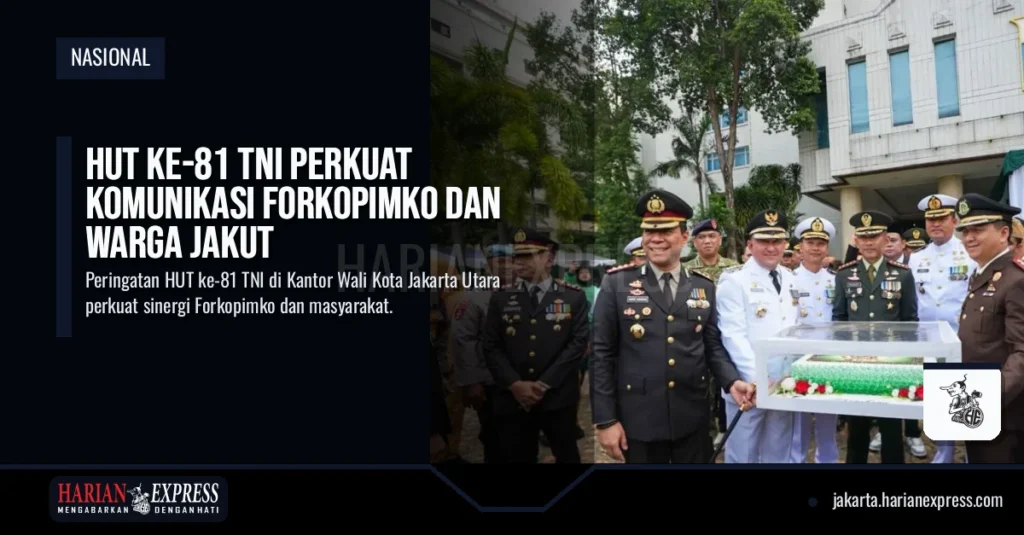 HUT ke-81 TNI Perkuat Komunikasi Forkopimko dan Warga Jakut