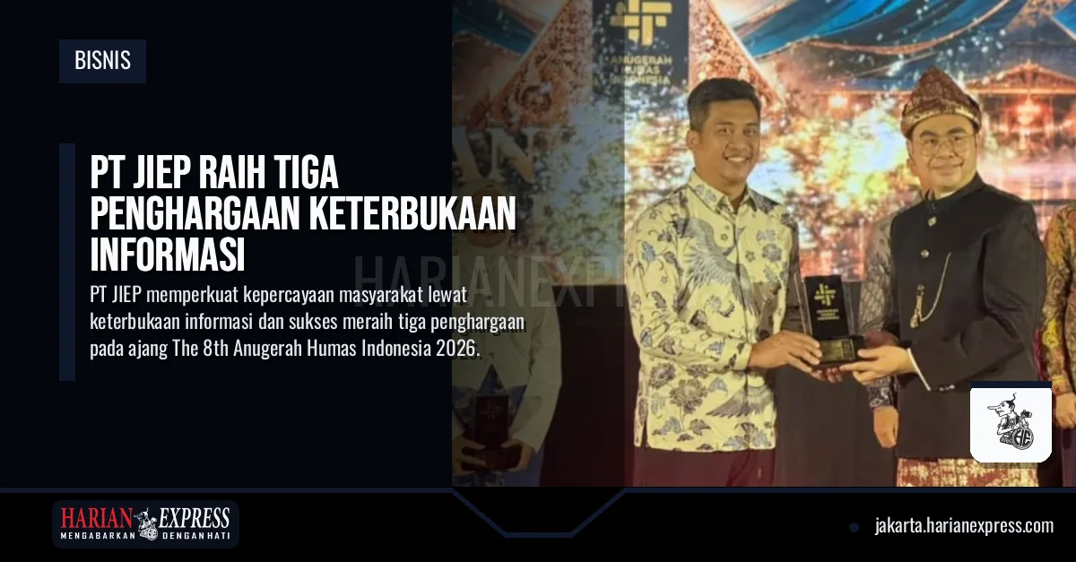 PT JIEP Raih Tiga Penghargaan Keterbukaan Informasi