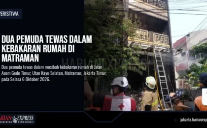 Dua Pemuda Tewas dalam Kebakaran Rumah di Matraman