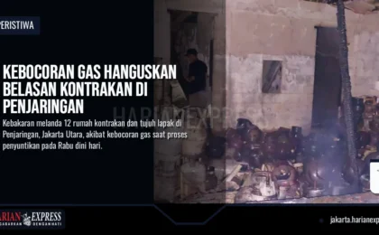 Kebocoran Gas Hanguskan Belasan Kontrakan di Penjaringan