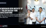 Kemendagri Beri Insentif Rp 1 Triliun Daerah Yang Sukseskan MBG