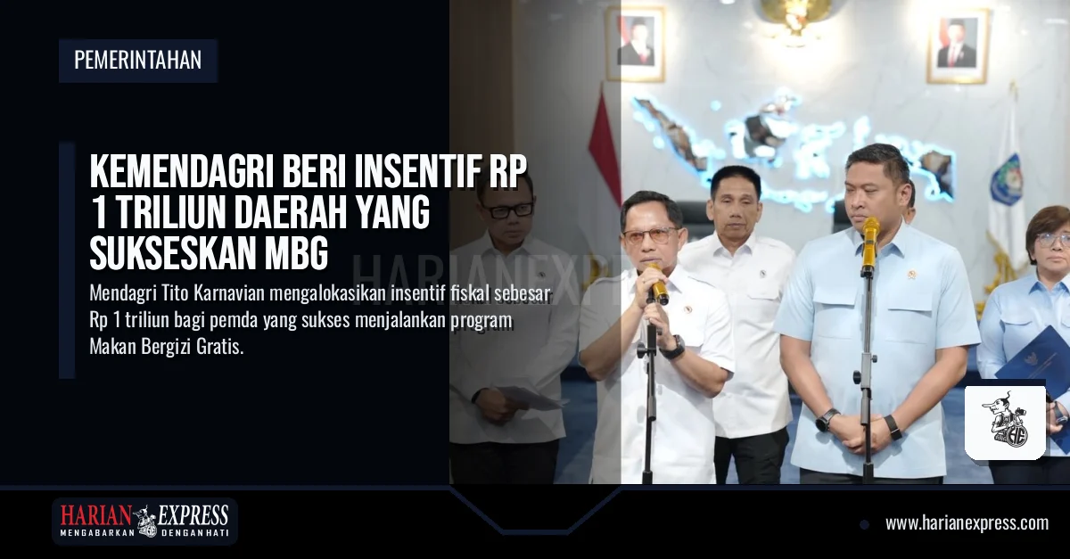 Kemendagri Beri Insentif Rp 1 Triliun Daerah Yang Sukseskan MBG