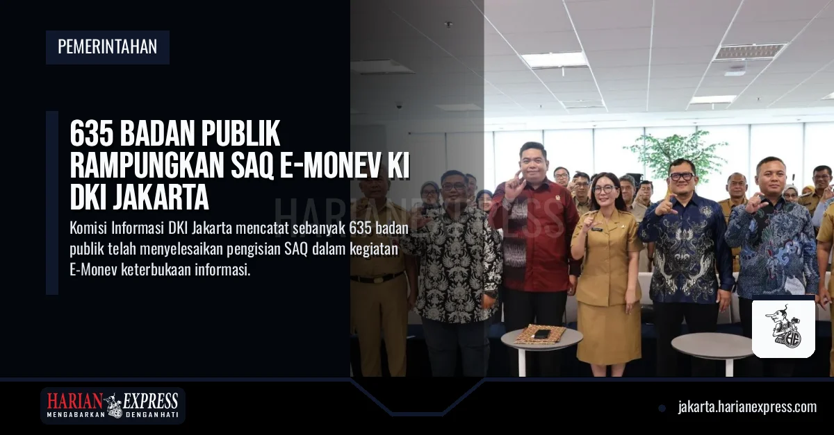 635 Badan Publik Rampungkan SAQ E-Monev KI DKI Jakarta
