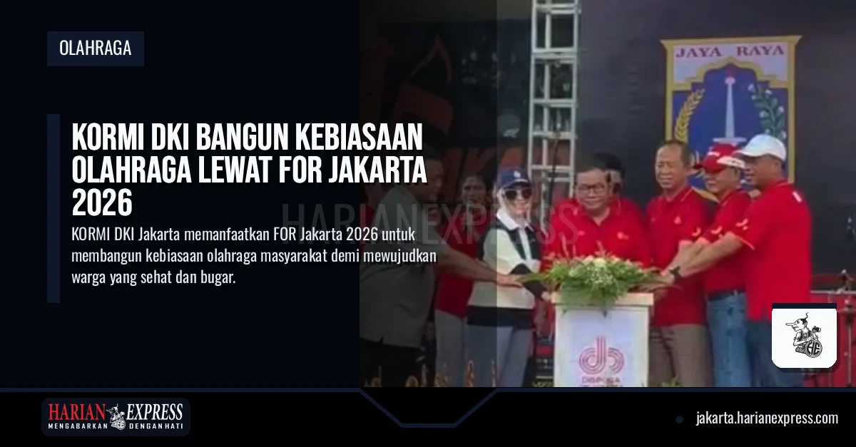 KORMI DKI Bangun Kebiasaan Olahraga Lewat FOR Jakarta 2026