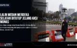 Lalin Medan Merdeka Selatan Ditutup Jelang Aksi Monas
