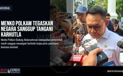 Menko Polkam Tegaskan Negara Sanggup Tangani Karhutla