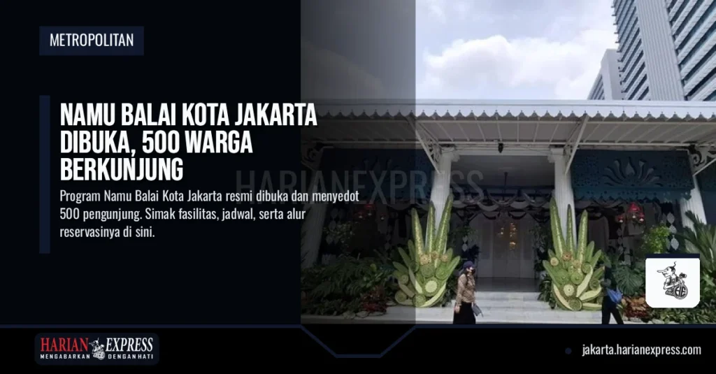 Namu Balai Kota Jakarta Dibuka, 500 Warga Berkunjung