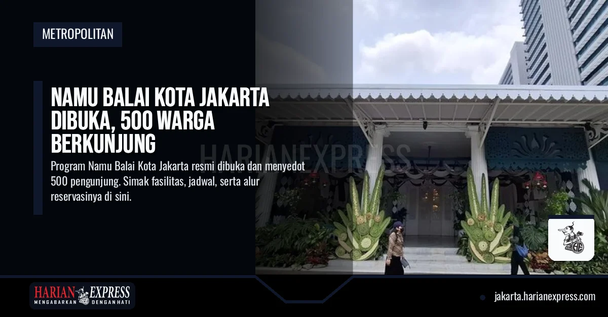 Namu Balai Kota Jakarta Dibuka, 500 Warga Berkunjung