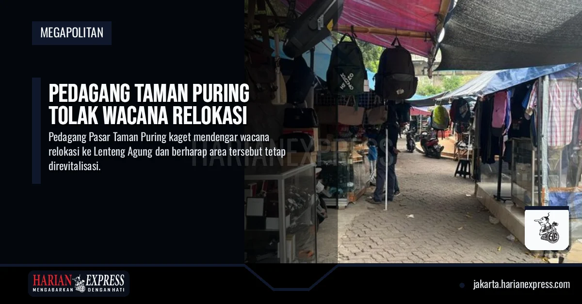 Pedagang Taman Puring Tolak Wacana Relokasi