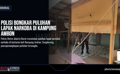 Polisi Bongkar Puluhan Lapak Narkoba di Kampung Ambon