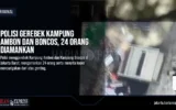 Polisi Gerebek Kampung Ambon dan Boncos, 24 Orang Diamankan