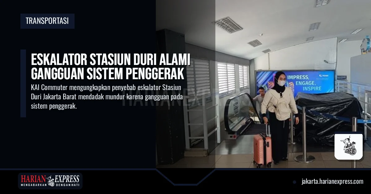 Eskalator Stasiun Duri Alami Gangguan Sistem Penggerak