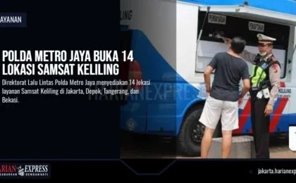 Polda Metro Jaya Buka 14 Lokasi Samsat Keliling