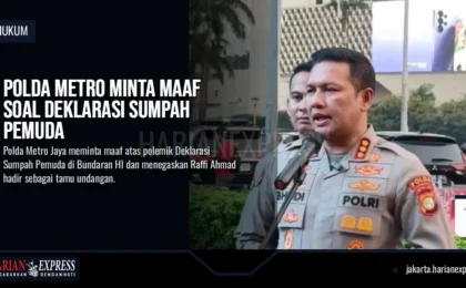 Polda Metro Minta Maaf Soal Deklarasi Sumpah Pemuda